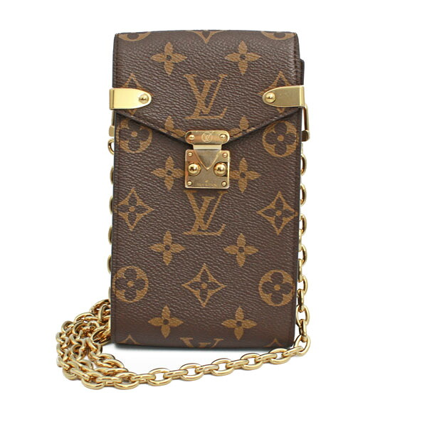 LOUIS VUITTON ルイヴィトン 御徒面子 電話機 合切袋･メティス モノグラム･帆布 モノグラム 赤銅色 ゴールド金具 M13572【貨物輸送無料】【中古】【D6523】
