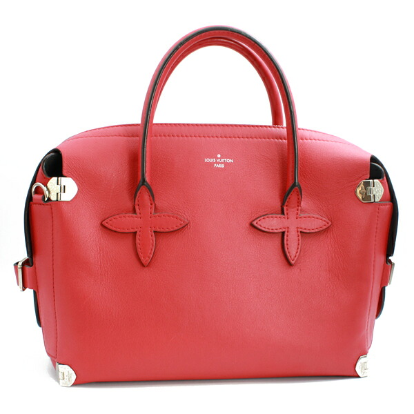 LOUIS VUITTON ルイヴィトン バッグ ガランス カーフレザー レッド シルバー金具 M50347【送料無料】【中古】【D6722】|トキオカ