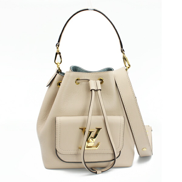 LOUIS VUITTON ルイヴィトン バッグ ロックミー バケットNV カーフレザー サンドベージュ ゴールド金具 M57688【送料無料】【中古】【D7372】｜トキオカ