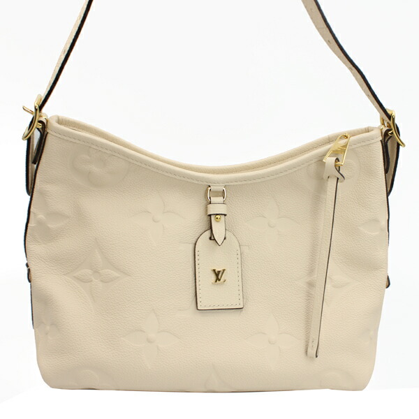 LOUIS VUITTON ルイヴィトン バッグ キャリーオール ジップ NM PM モノグラム・アンプラント クレーム ゴールド金具 M46293【送料無料】【中古】【D7415】｜トキオカ