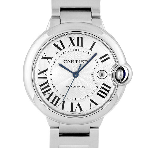 カルティエ CARTIER バロンブルー 42mm WSBB0049 SS 42mm シルバー文字盤 【送料無料】【中古】【メンズ】【腕時計】