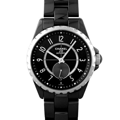 シャネル CHANEL J12-365 H3836 陶器 36.5粍 黒いこと文字記号盤 【貨物輸送無料】【中古】【ユニ一発やる】【ウオッチ】