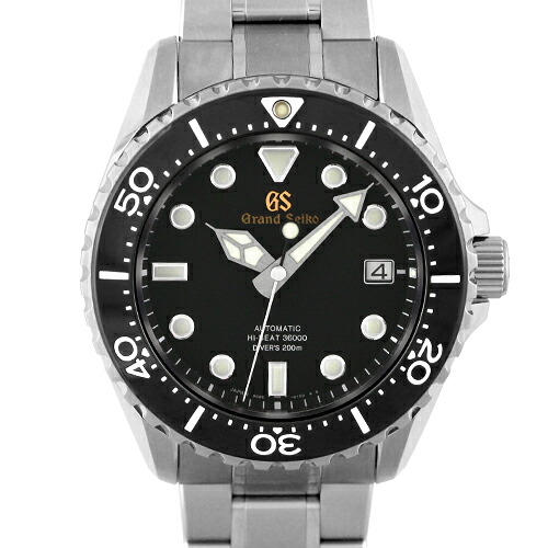 セイコー SEIKO グランドセイコー スポーツコレクション メカニカル ハイビート36000 ダイバー SBGH291 9S85-01R0 チタン 43.8mm ブラック文字盤 【送料無料】【中古】【メンズ】【腕時計】