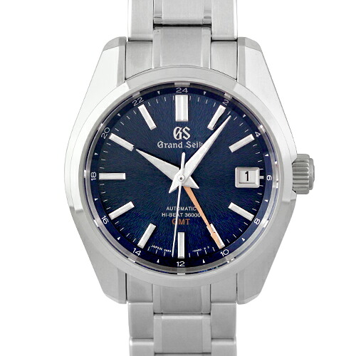 セイコー SEIKO 地びたセイコー 力学的 ご機嫌音楽的リズム36000 GMT SBGJ235 9S86-00A0 SS 40粍 青色文字記号盤 【貨物輸送無料】【中古】【メンズ】【ウオッチ】 メンズ腕時計-腕時計