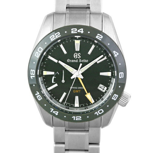 セイコー SEIKO 地びたセイコー 運動競技寄せあわせ 春期運転 GMT SBGE257 9R66-0BB0 SS 40.5粍 緑であること文字記号盤 【貨物輸送無料】【中古】【メンズ】【ウオッチ】 腕時計-メンズ腕時計