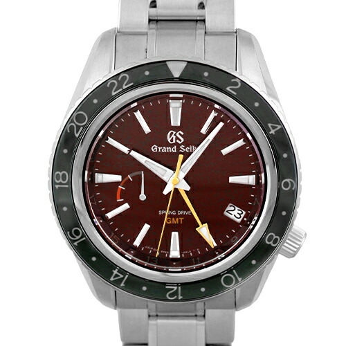 セイコー SEIKO グランドセイコー スプリングドライブ GMT SBGE245 9R66-0AS0 SS 44mm レッド文字盤 【送料無料】【中古】【メンズ】【腕時計】｜トキオカ