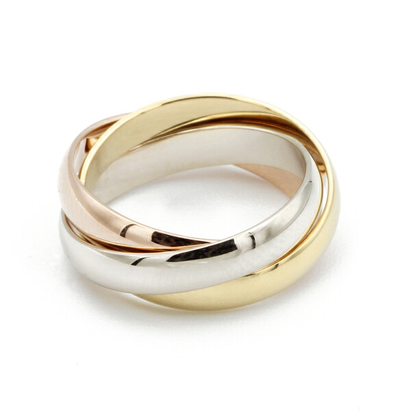 楽天市場】【中古】 Cartier カルティエ トリニティリング 5PD 49