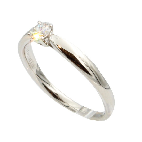 ティファニー TIFFANY&CO. ダイヤモンドリング #13 PT950 13号 【送料無料】【中古】【レディース】【アクセサリー】 【D5614】