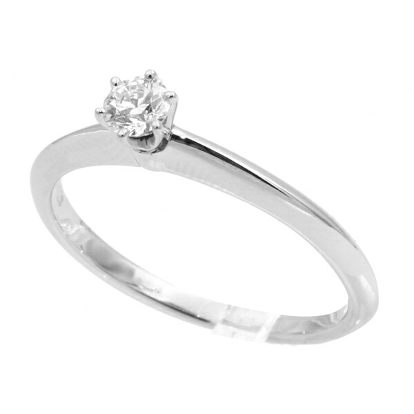 ティファニー TIFFANY&CO. ダイヤモンドリング #14 PT950 14号 【送料無料】【中古】【レディース】【アクセサリー】 【D5619】