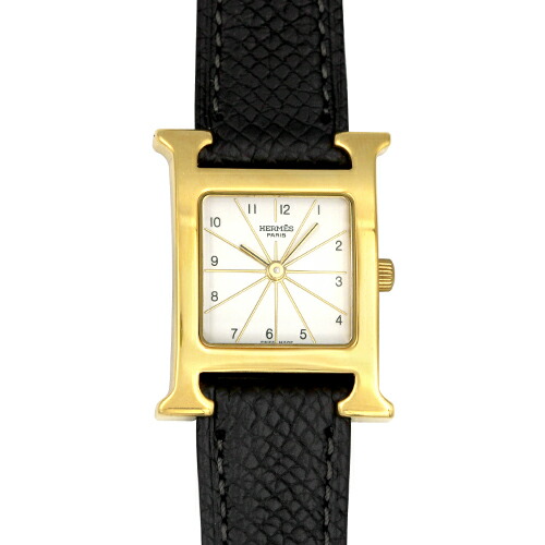 楽天市場】【ウォッチ】HERMES エルメス Hウォッチ ホワイト文字盤 GP