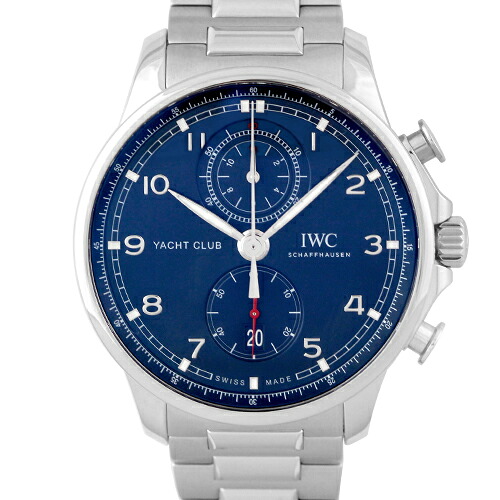 【正規品】IWC インターナショナルウォッチカンパニー ポルトギーゼ ヨットクラブ クロノ IW390701 SS 44.6mm ブルー文字盤 【送料無料】【未使用】【メンズ】【腕時計】