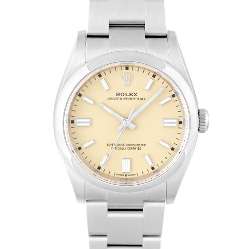 【2025年新作】ロレックス ROLEX オイスターパーペチュアル36 126000 SS 36mm ベージュ文字盤 【送料無料】【新品】【メンズ】【腕時計】