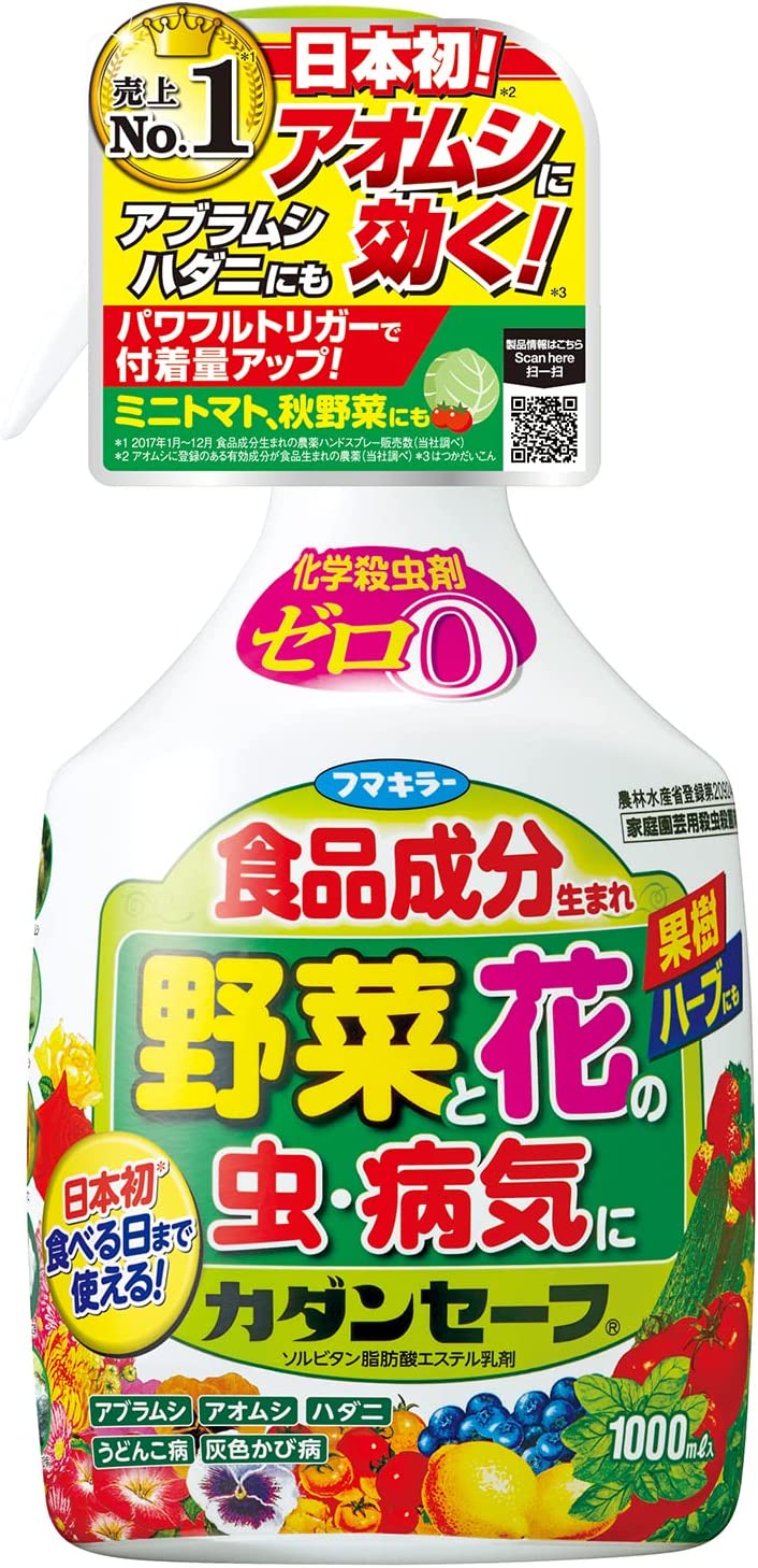 【送料無料・一部地域を除く】【１ケースまとめ買い１２本】フマキラー　 ハンドスプレー カダンセーフ1000ml