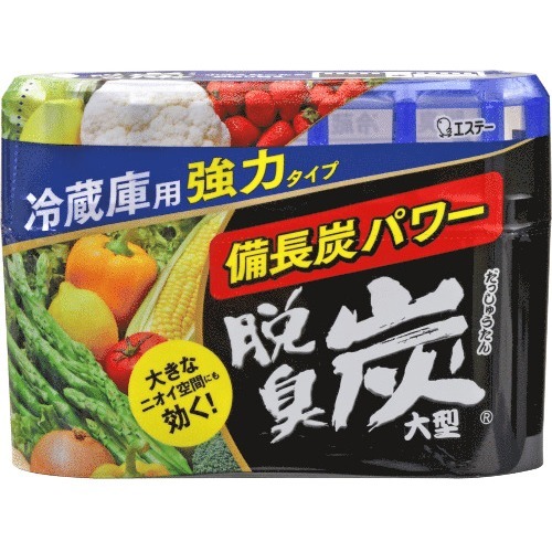 【貨物輸送無料・構成成分領域を除く】【１入れものまとめ買い２４個】エステー 脱臭炭 電気冷蔵庫用 大型脱臭剤(240g)