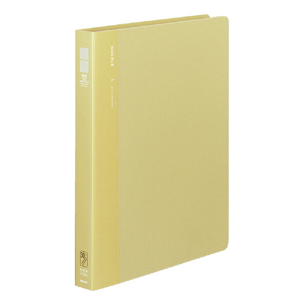 【貨物輸送無料・構成要素領域除く】【まとめ買い１０冊】コクヨ フ-F470Y 輪っか整理保存用具（泡立つＰＰ腰掛け上表紙） A4縦 口径23粍 30穴 黄