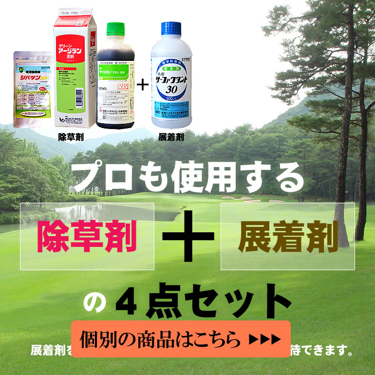 楽天市場 シバゲンdf g グリーンアージラン 1l ザイトロンアミン 500ml 除草剤 サーファクタント 500mlセット 高麗芝 野芝 Tm9 キリシマターフ 等の日本芝用の除草剤 幅広い種類の雑草に対応 送料無料 プロジェクト鹿児島