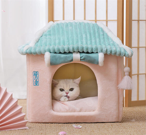 優先配送 ペットハウス ペットベッド 一戸建て型 2タイプ 猫ハウス 犬ハウス 室内用 おしゃれハウス 中小型ペット使用 Fucoa Cl