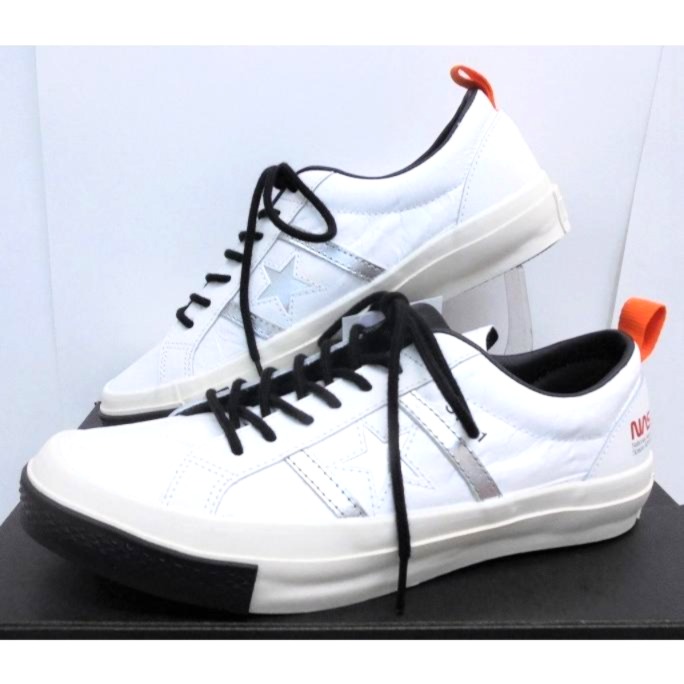 CONVERSESTAR\u0026BARS SPACESHUTTLE  コンバース はやりっ子\u0026バーズ スペースシャトル 白いこと/しろがね色 29.0浪花節的 スニーカー メンズ