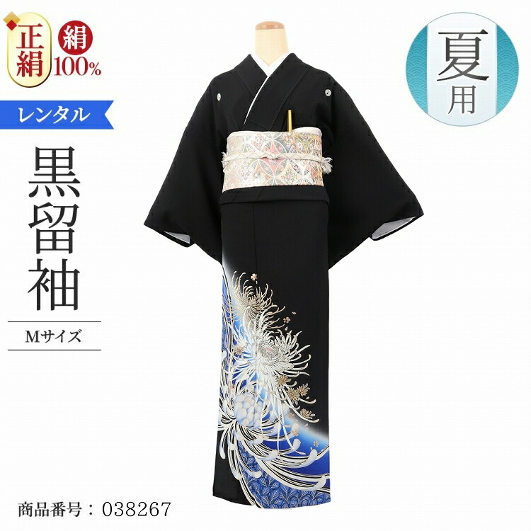 洗える] 絽 黒留袖 夏着物 黒 結婚式 礼装 高身長 大きめ