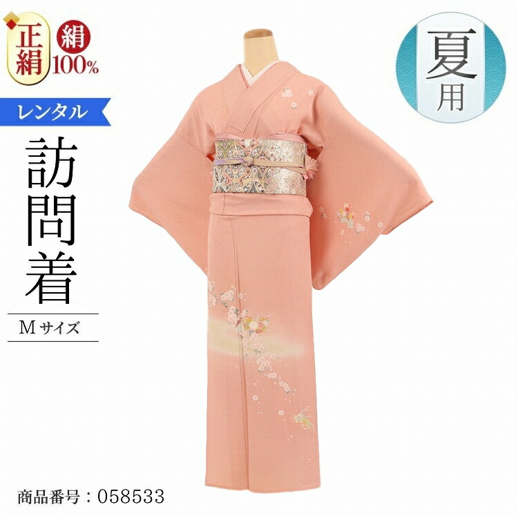 D463 夏着物　訪問着　紫陽花　ラメ　絽　正絹　パールトーン加工　極美品 D463 夏着物 訪問着 紫陽花 ラメ 絽 正絹 パールトーン加工 極美品