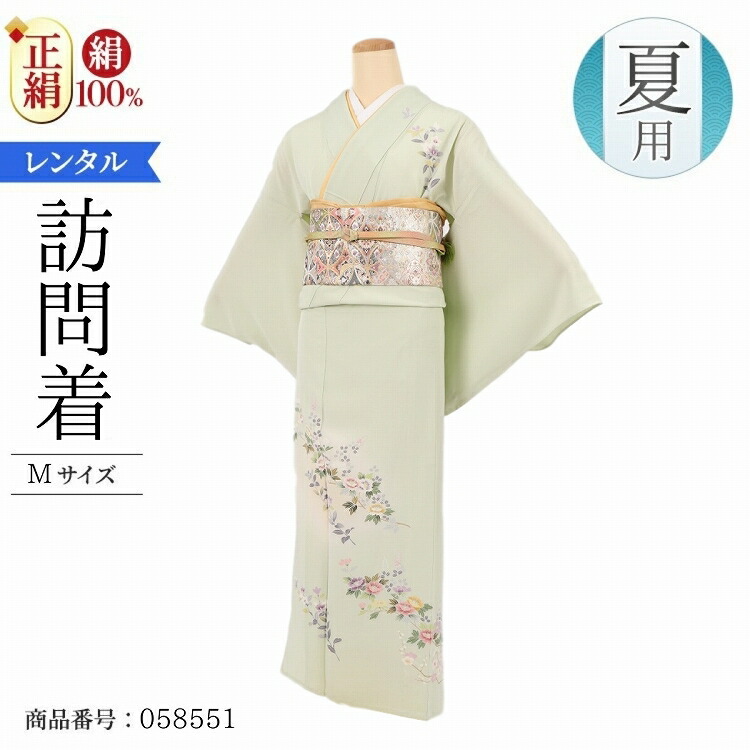 D463 夏着物　訪問着　紫陽花　ラメ　絽　正絹　パールトーン加工　極美品 kimono-re-paradise_4-3133
