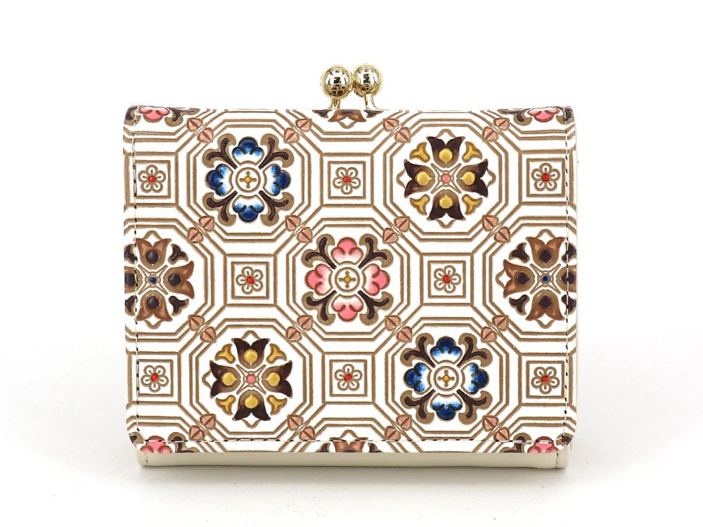 楽天市場】【可愛い皮革伝統工芸 文庫屋「大関」】夢幻のタピ 三つ折り