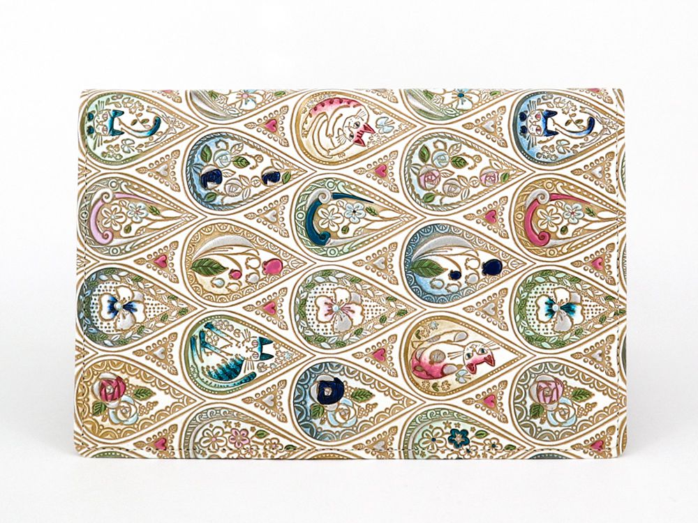 楽天市場】【可愛い皮革伝統工芸 文庫屋「大関」】花と猫＜ローズ