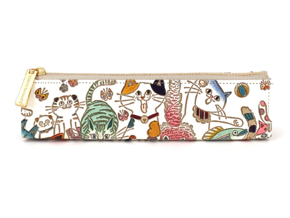 楽天市場】【可愛い皮革伝統工芸 文庫屋「大関」】飴 三角マチのペン