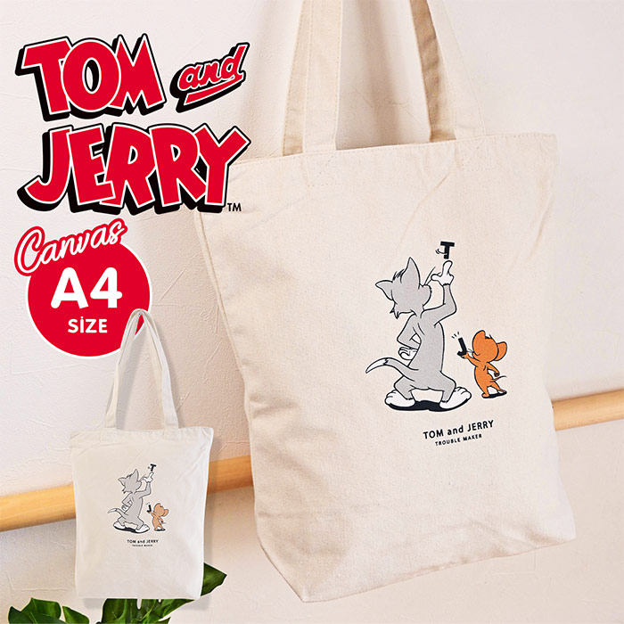 楽天市場】2way トート トムとジェリー ショルダートートバッグ