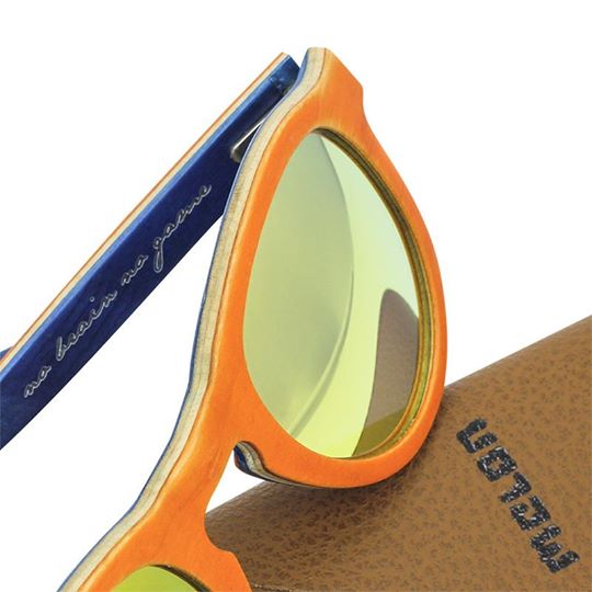 Woodys Sunshade Skatewood Jake2 orange木製サングラス/ウッドサングラス スノースケート　スノースクート　自転車　アウトドア｜Extreme Air