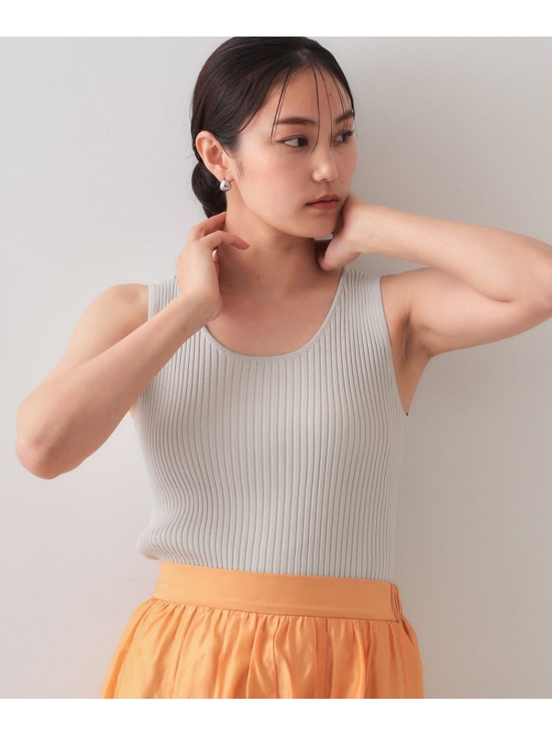 【楽天市場】【SALE／60%OFF】ラメニットタンクトップ【洗濯機洗い可/抗ピル】 OPAQUE.CLIP オペークドットクリップ トップス