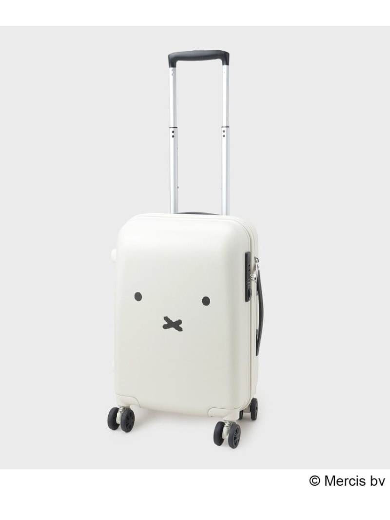 ◆【miffy】フェイスポイントスーツケース【機内持ち込み可能】 OPAQUE.CLIP オペークドットクリップ バッグ スーツケース・キャリーバッグ ホワイト【送料無料】[ Fashion]｜OPAQUE.CLIP