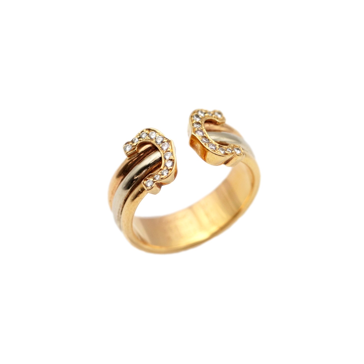 楽天市場】Cartier(カルティエ) 2Cリング スリーカラー ピンキー