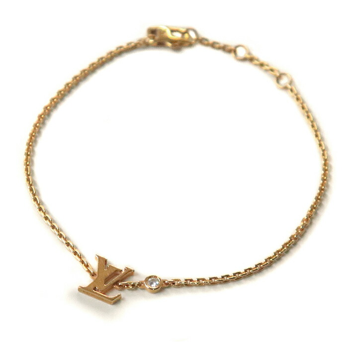 ▲K18WG ルイヴィトン モノグラム ブレスレット Q95010 ユニセックス ルイヴィトン ブラスレ・モノグラム ブレスレット K18YG Q95010 | 立川