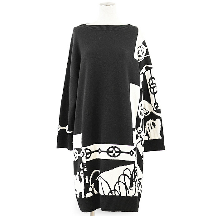 楽天市場】エルメス ワンピース ニット 半袖 38サイズ Hロンド