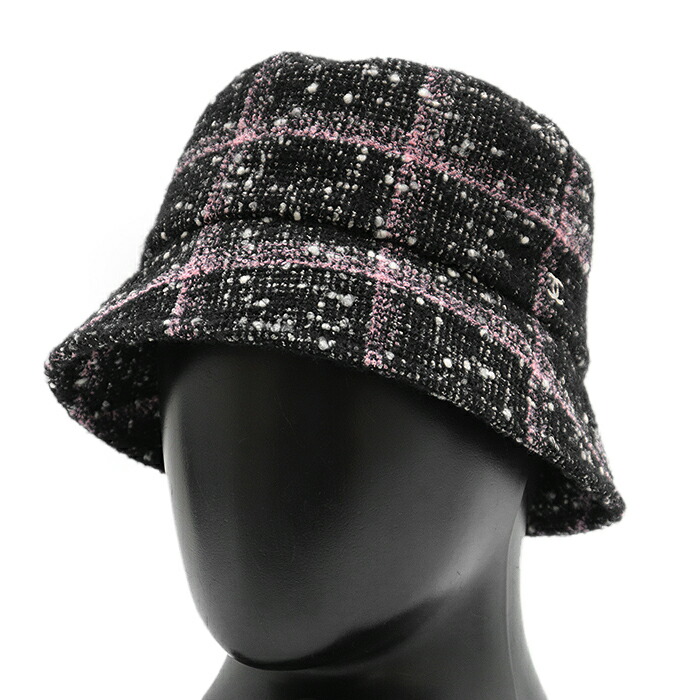 楽天市場】【シャネル】Chanel ツイード ココマーク 千鳥柄 帽子