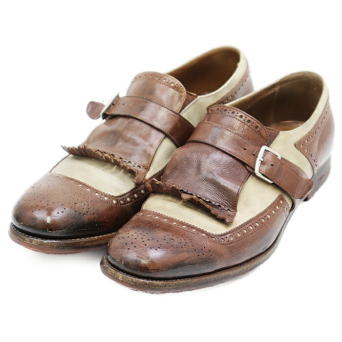 【美品】church's チャーチ シングルモンクストラップシューズ　75F 極美品☆チャーチ 65F/UK6.5【☆73ラスト】ドナウ/DANUBE