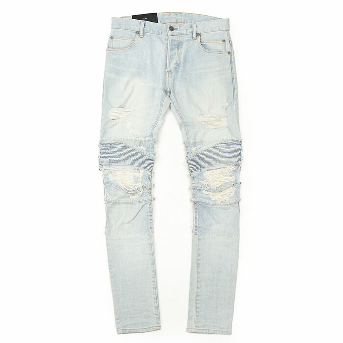 BALMAIN　バルマン　ダメージ加工デニム　白　ボタンフライ　30　ジーンズ 楽天市場】BALMAIN バルマン 16年製 S6HT596D431D ダメージ加工