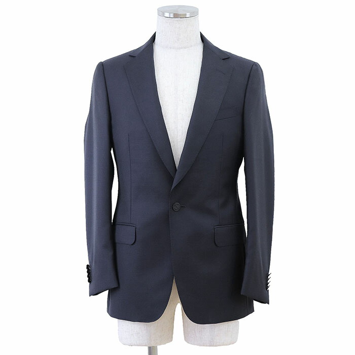SALE【極美品】Z Zegna ジー ゼニア ジャケット テーラード ロゴ ボタン 1B 開き見せ ノッチドラペル サイドベント ウール100% Drops8 アウター メンズ サイズ 46C ダークネイビー 濃紺 メキシコ製【中古】｜オパール店