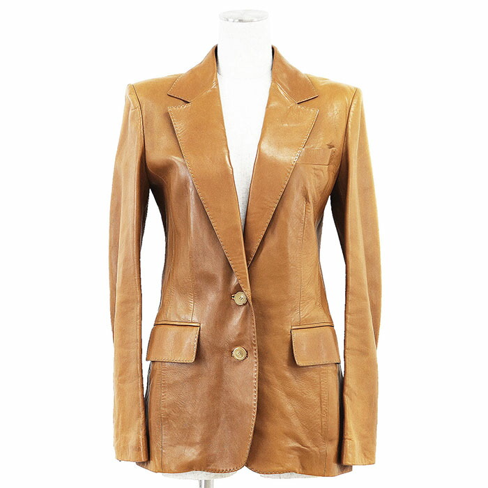 ✨極美品✨GUCCI　グッチ　革　ジャケット　シャツ　ブラウス　レザー 2104102095471-2.jpg