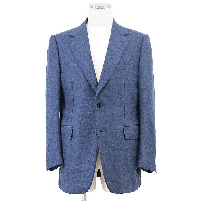 ダンヒルdunhillカシミヤ100%シングルテーラードジャケット48ネイビー ダンヒルdunhillカシミヤ100%シングルテーラードジャケット48