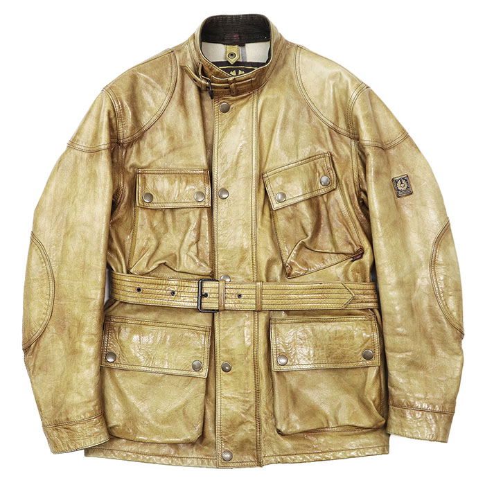 Belstaff イタリア製 ベージュ レザージャケット vintage Belstaff イタリア製 ベージュ レザージャケット vintage