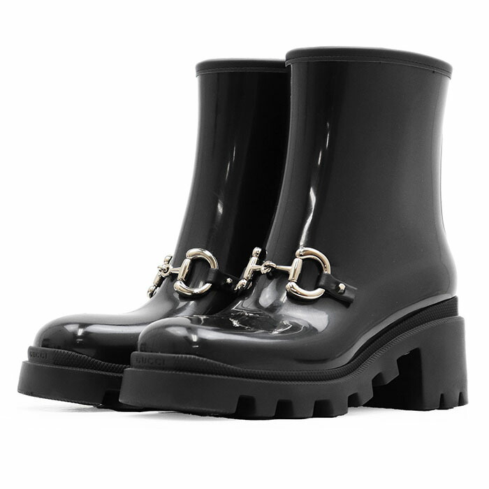 GUCCI ブラック ラバー ショートブーツ 楽天市場】【靴】GUCCI グッチ グッチシマ GG柄 型押し ラバー