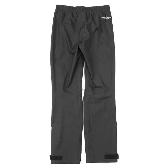 SALE【極美品】Emporio Armani エンポリオ・アルマーニ トラックパンツ ロゴ シグネチャー GA イーグル 鷲 メタリック プリント 立体裁断 ナイロン 裾幅調整可 ジョガー ボトムス レディース サイズ M ブラック スレートグレー 黒 イタリア製 282703【中古】