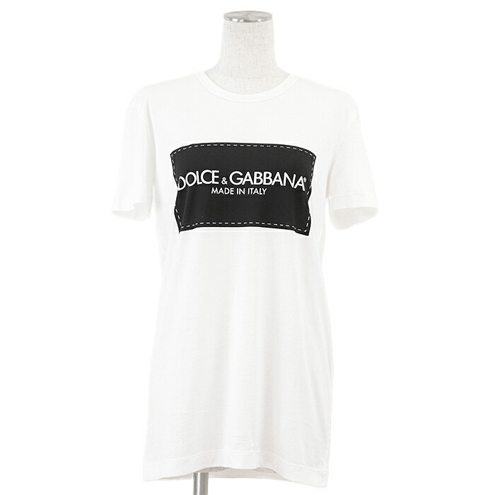 新品タグ付 DOLCE&GABBANA ドルガバ ロゴ Tシャツ ホワイト 42 DOLCE&GABBANA(ドルチェ&ガッバーナドルガバ) D&G LOGO TEE ロゴ