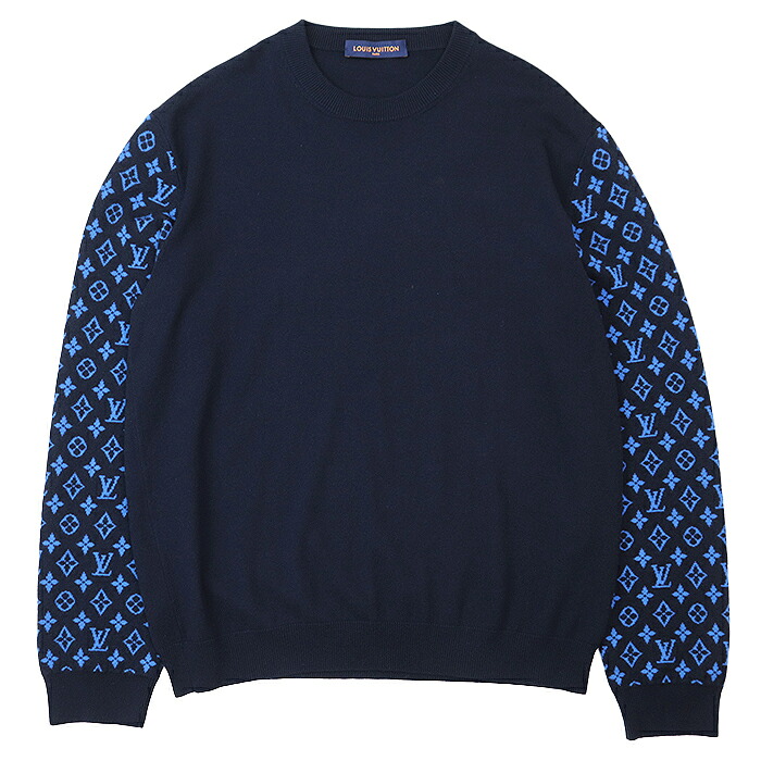 美品　ルイヴィトン　セーター　3Dエンブロイダードー　エンボス　黒　XS 美品 LOUIS VUITTON セーター 3Dエンブロイダードー エンボス 黒