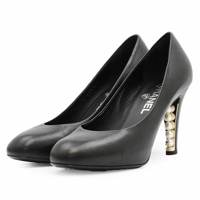 CHANEL シャネル パンプス チャンキーヒール チェーン ココマークチャーム CHANEL （新品・未使用品）】シャネル バレリーナ ココマーク