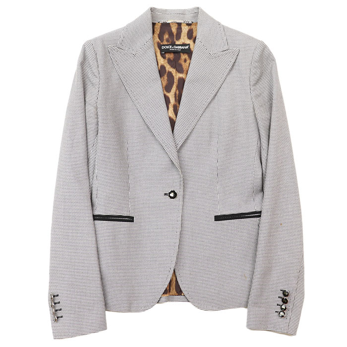 希少✨DOLCE&GABBANA ミンク 毛皮 ジャケット 裏地総柄 レオパード DOLCE&GABBANA DOLCE&GABBANA(ドルチェアンドガッバーナ) 90-00S