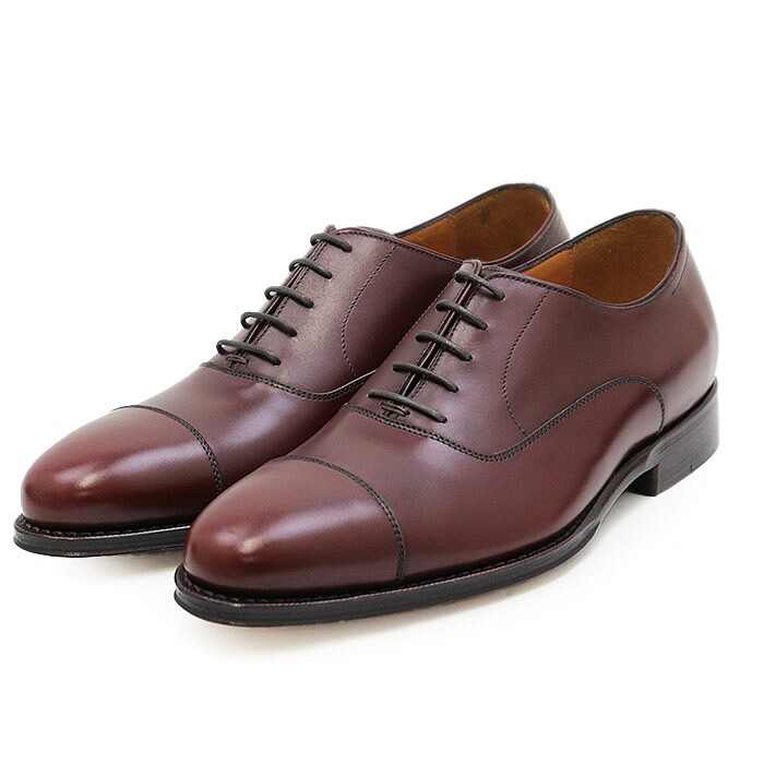 SALE【新品同様】JALAN SRIWIJAYA ジャラン スリウァヤ レザーシューズ UNITED ARROWS green label relaxing 別注 オックスフォード 内羽根式 ストレートチップ キャップトゥ レザーソール グッドイヤーウェルテッド製法 メンズ 39 マルーン ブラウン系 98861【中古】