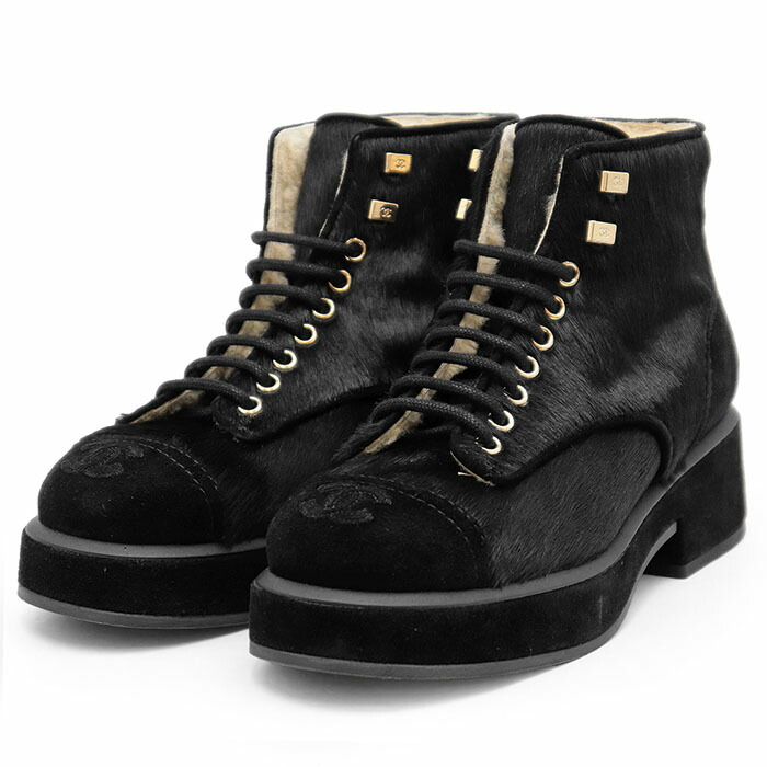 楽天市場】【未使用品】シャネル【CHANEL】レースアップ シアリング